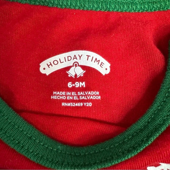 Baby Christmas New Years Eve Clothing Bundle Unisex Size 6-9 Months Holidays - Picture 6 of 11